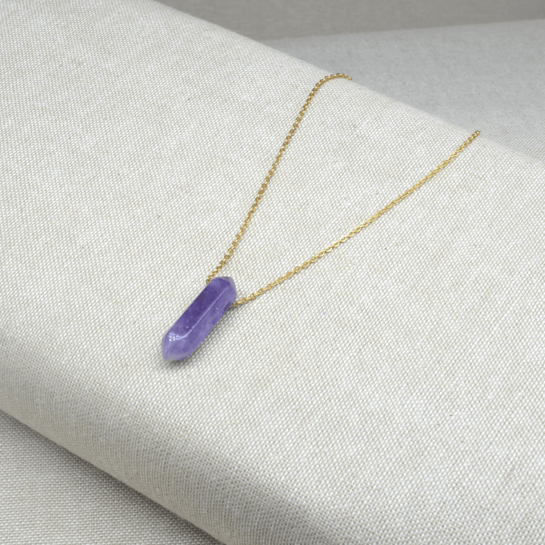 Amethyst Healing Pendant Necklace Jane & Robin