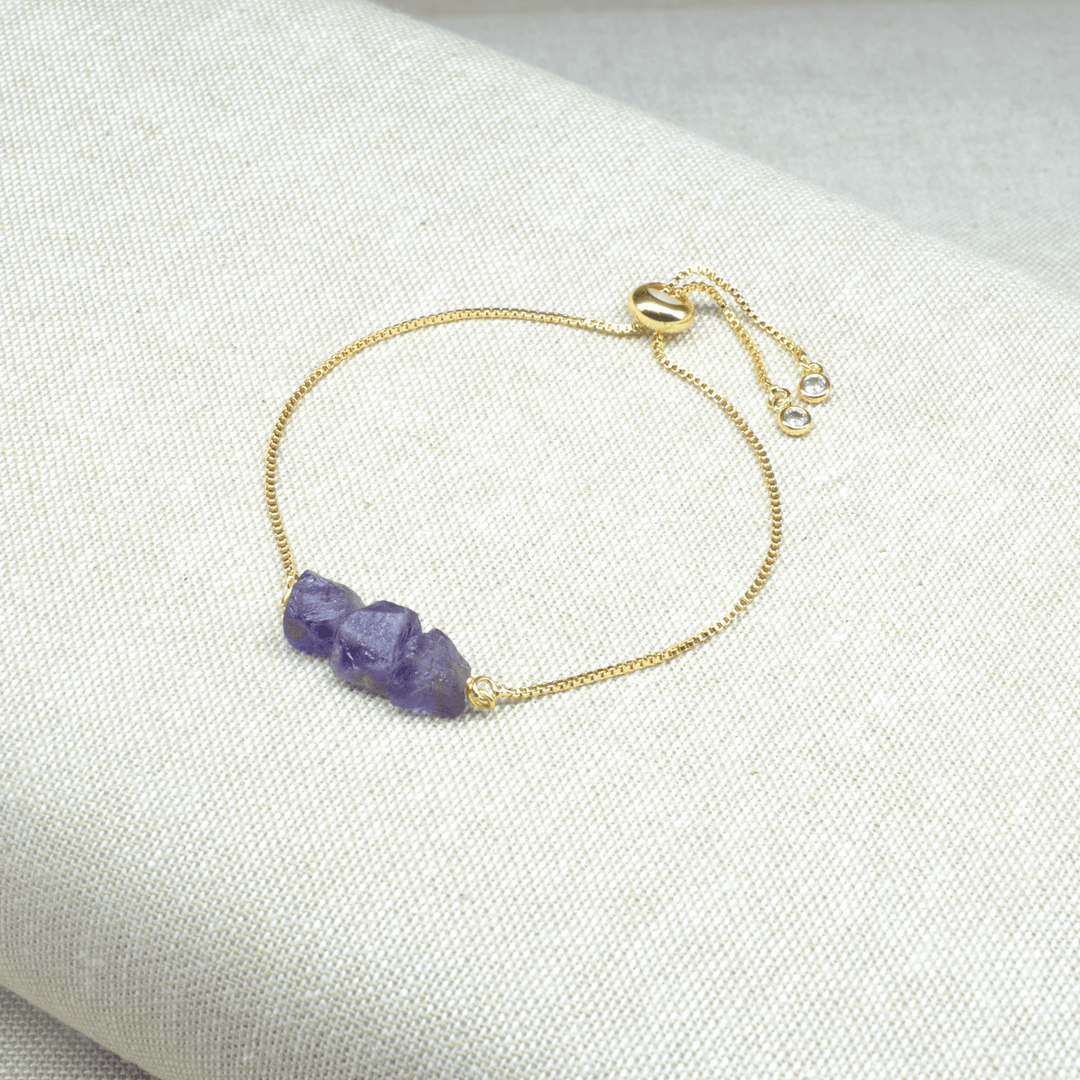 Amethyst Triple Quartz Bracelet Bracelets Jane & Robin