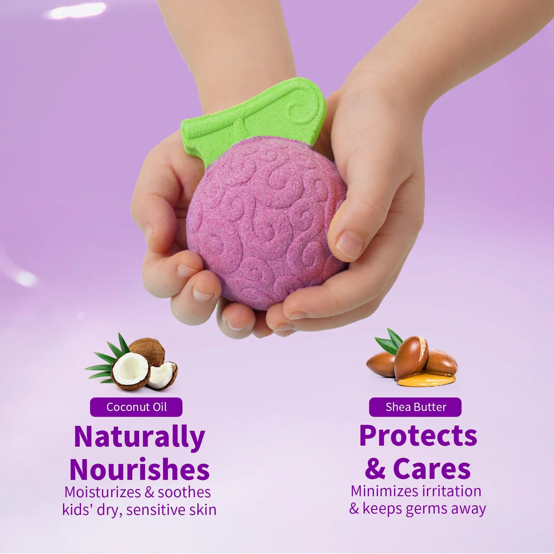 Grape Fruit Kids Bath Bomb Kids Bath Bombs Jane & Robin