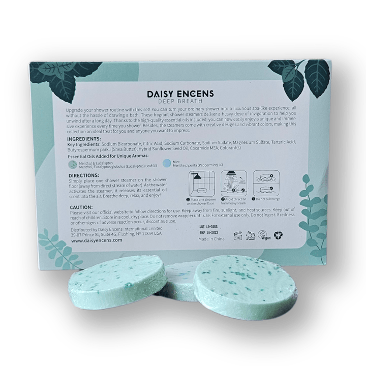 Shower Steamers Menthol Eucalyptus & Mint  6pc Shower Steamer Jane & Robin