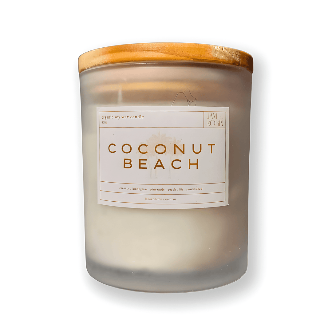 Coconut Beach Candle Candles Jane & Robin Candles