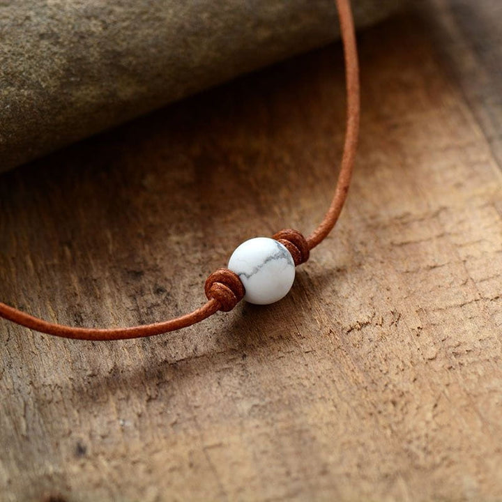 Howlite Minimal bohemian choker Boho Jewellery Jane & Robin