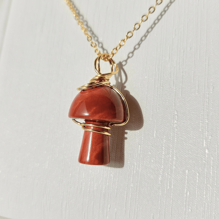 Jasper Mushroom Necklace Necklace Jane & Robin