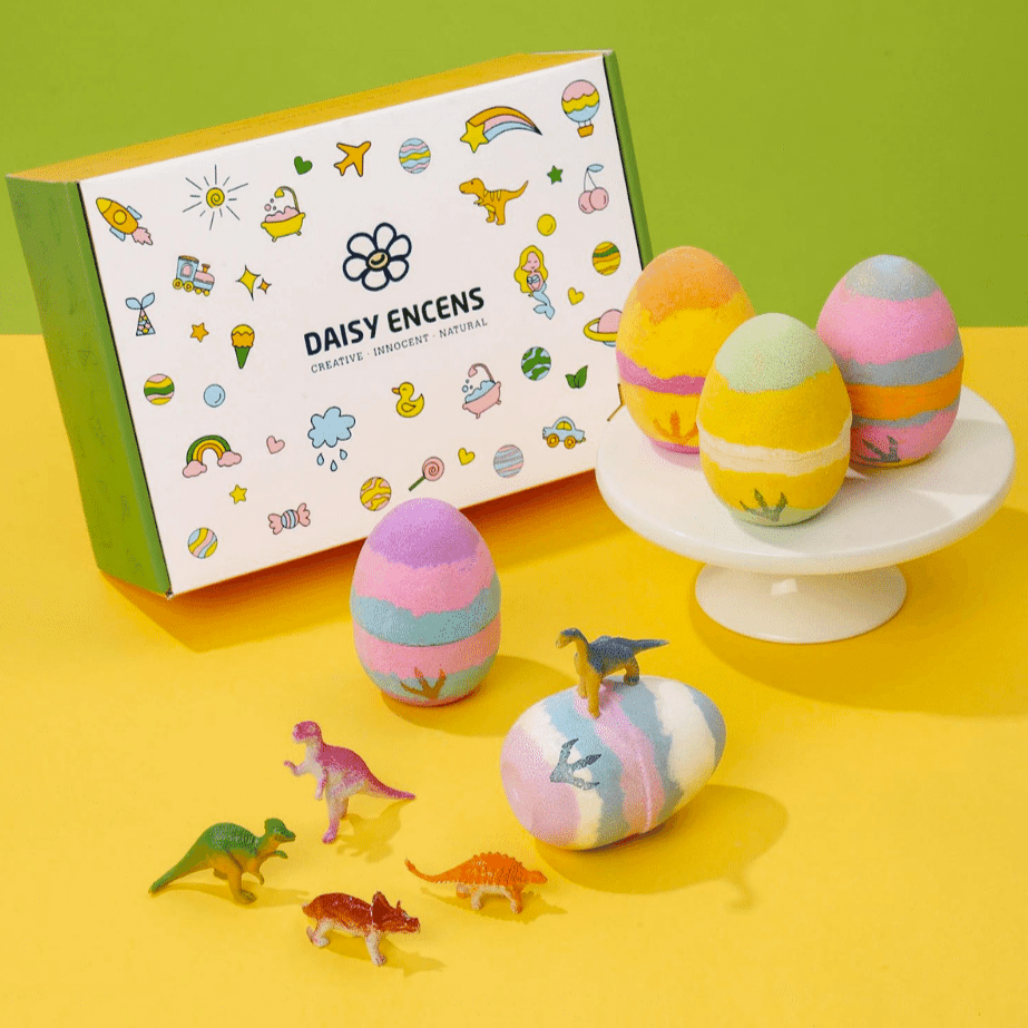 Kids Bath Bombs | Dinosaur | 5pc Gift Box | Jane & Robin Kids Bath Bombs Jane & Robin