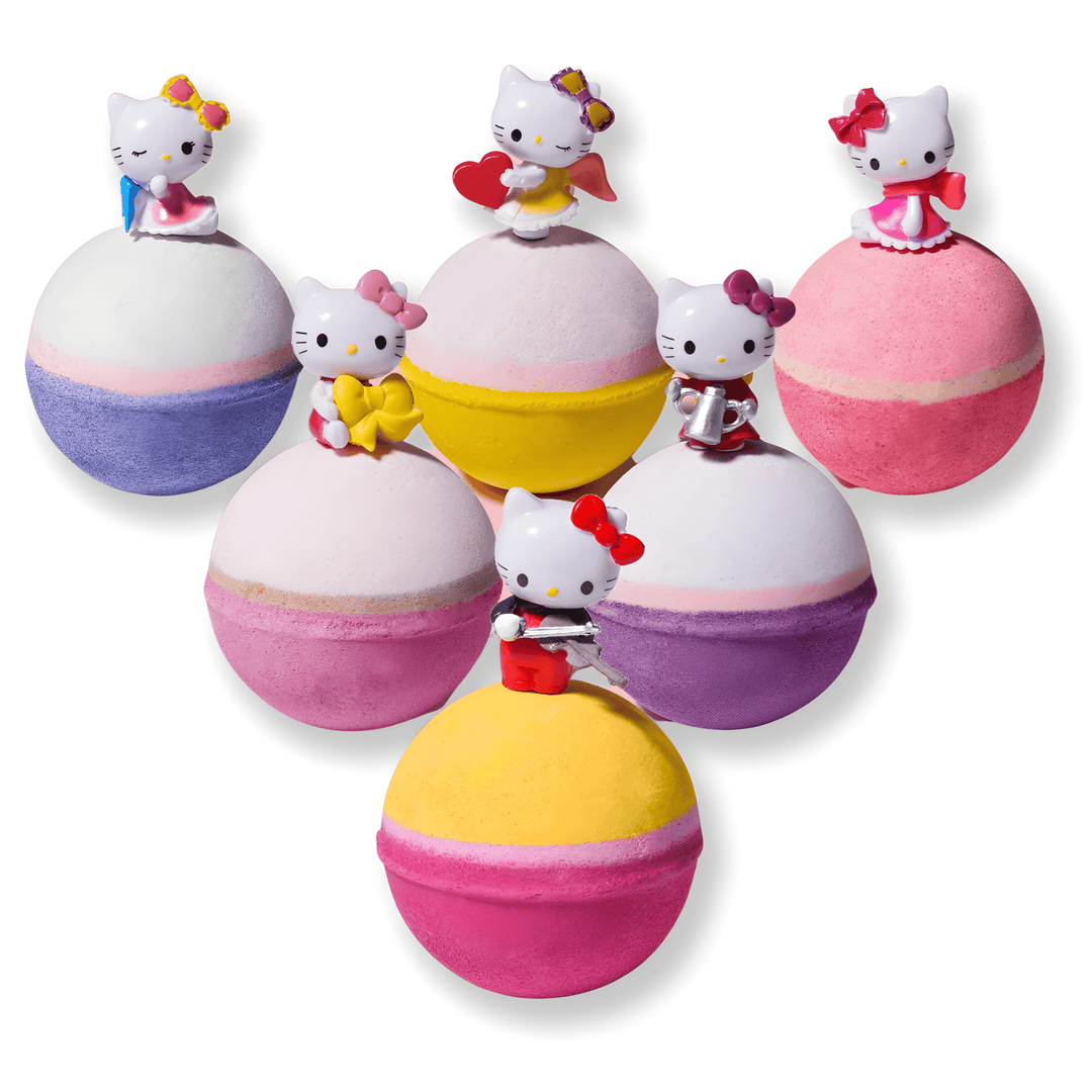 Kids Bath Bombs | Hello Kitty | 6pc Gift Box | Jane & Robin Kids Bath Bombs Jane & Robin