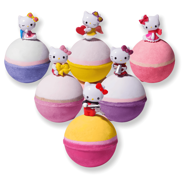 Kids Bath Bombs | Hello Kitty | 6pc Gift Box | Jane & Robin Kids Bath Bombs Jane & Robin