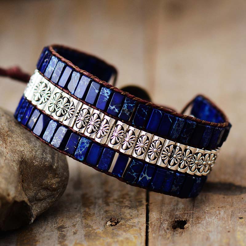 Lapis magical wrap bracelet Boho Jewellery Jane & Robin