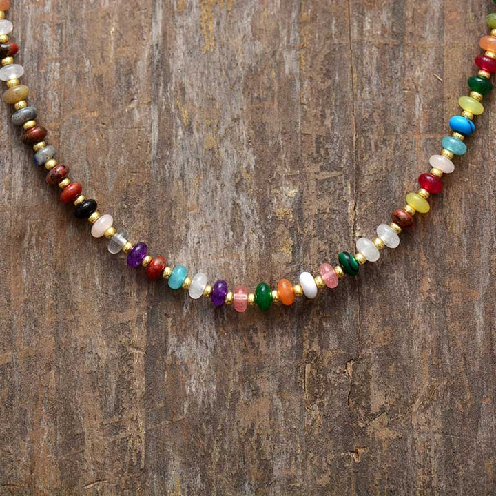 Natural Mixed Gemstone Choker Boho Jewellery Jane & Robin