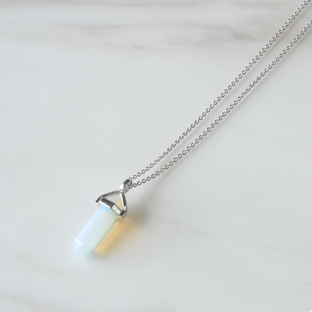 Opal Small Pendant Necklace Jane & Robin Candles