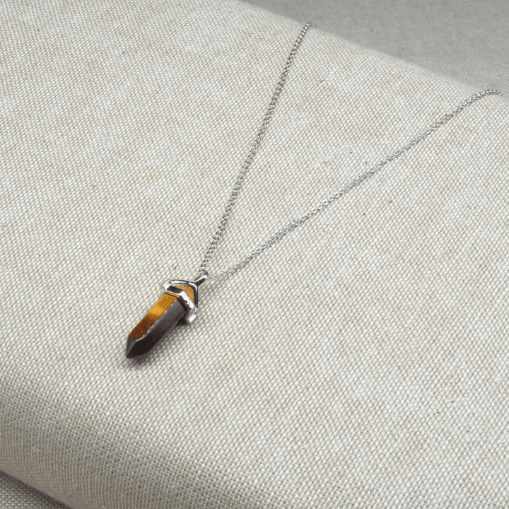 Tiger Eye Small Pendant Necklace Jane & Robin