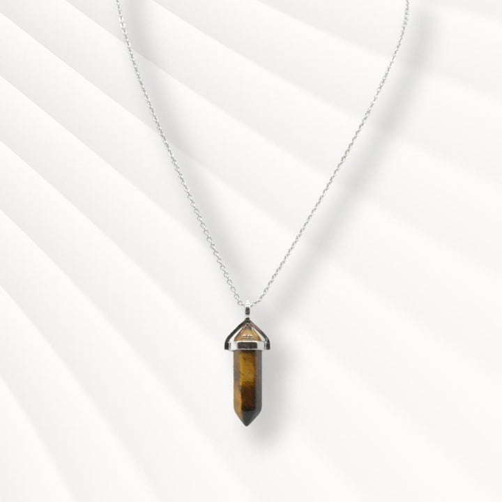 Tiger Eye Small Pendant Necklace Jane & Robin