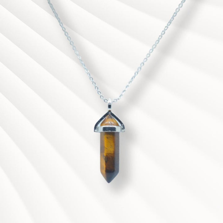 Tiger Eye Small Pendant Necklace Jane & Robin