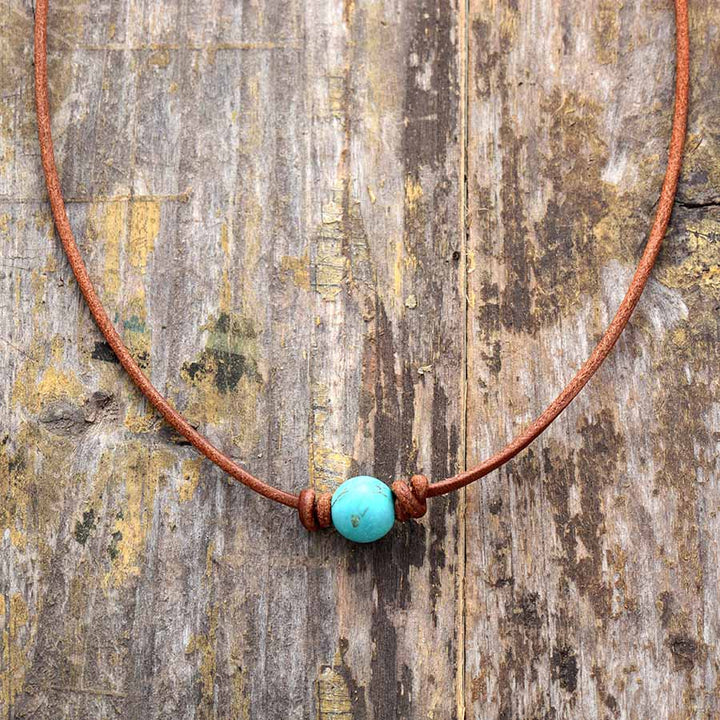 Turquoise bohemian choker Boho Jewellery Jane & Robin