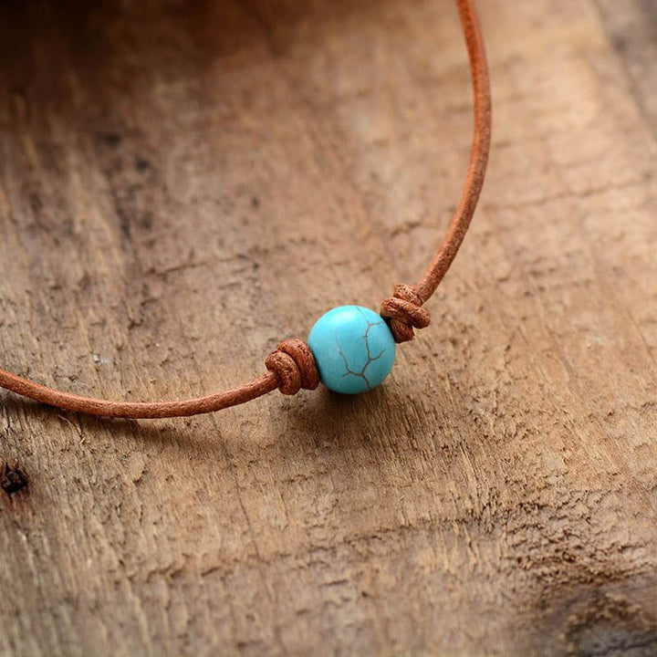 Turquoise bohemian choker Boho Jewellery Jane & Robin