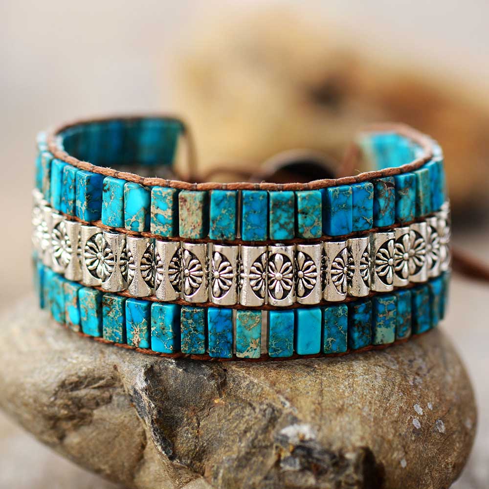 Turquoise magical wrap bracelet – Jane Robin Candles