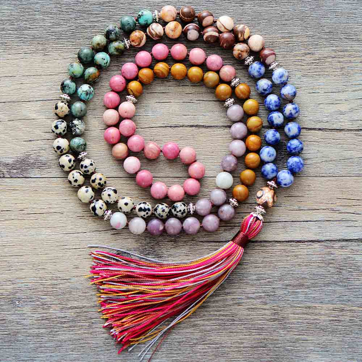 Unique 7 Chakra Necklace Boho Jewellery Jane & Robin